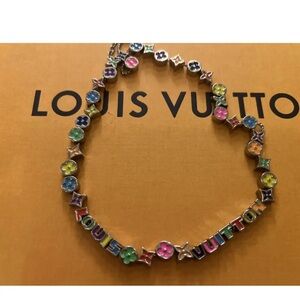 Authentic Louis Vuitton monogram party necklace